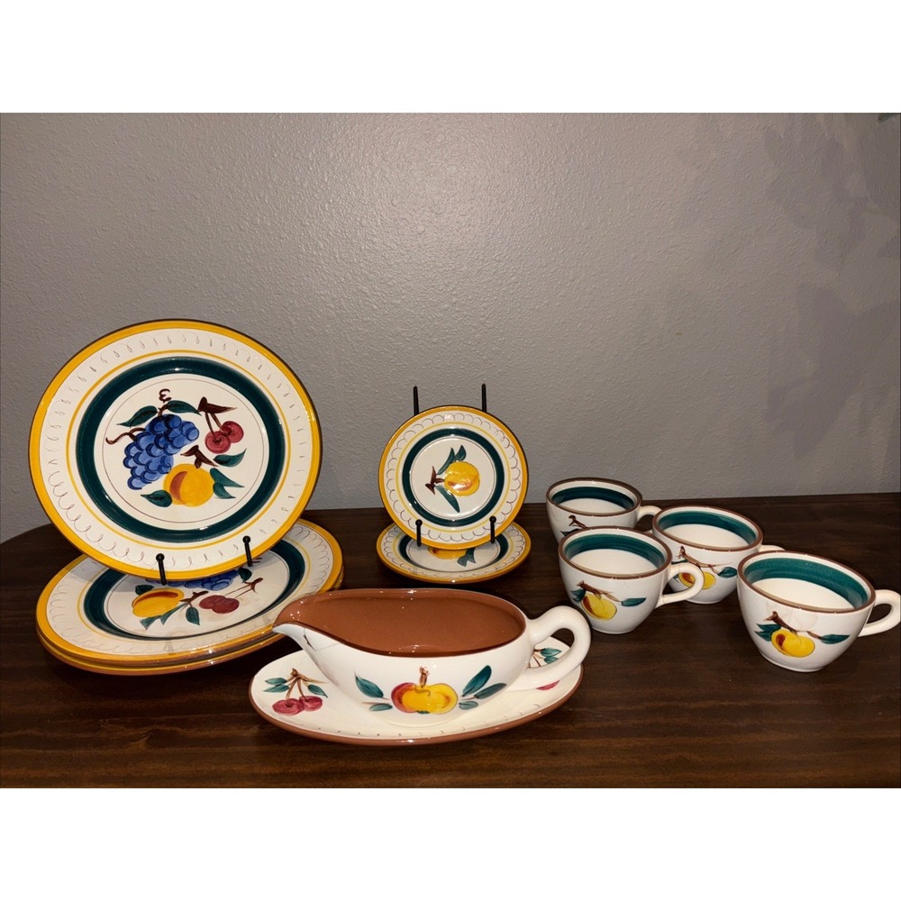 Vintage Lot Stangl Pottery "Fruit" 11 pieces READ